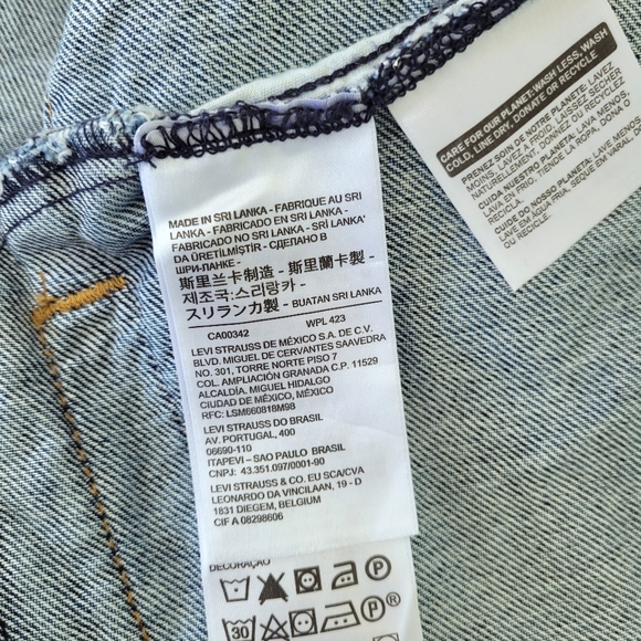 Levi's Hybrid Ex Boyfriend Trucker Jacket Sz. L - Picture 5 of 14